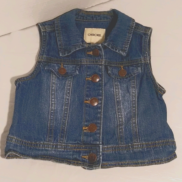 Cherokee Vest/Denim - Picture 1 of 3